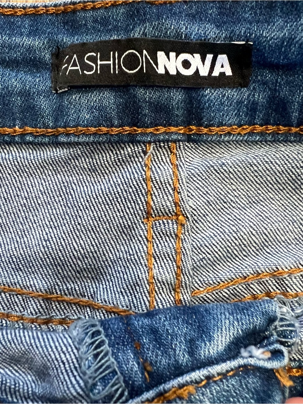 High-Rise Distressed Denim Shorts - Light Blue Fashion Nova XL - Picture 4 of 5